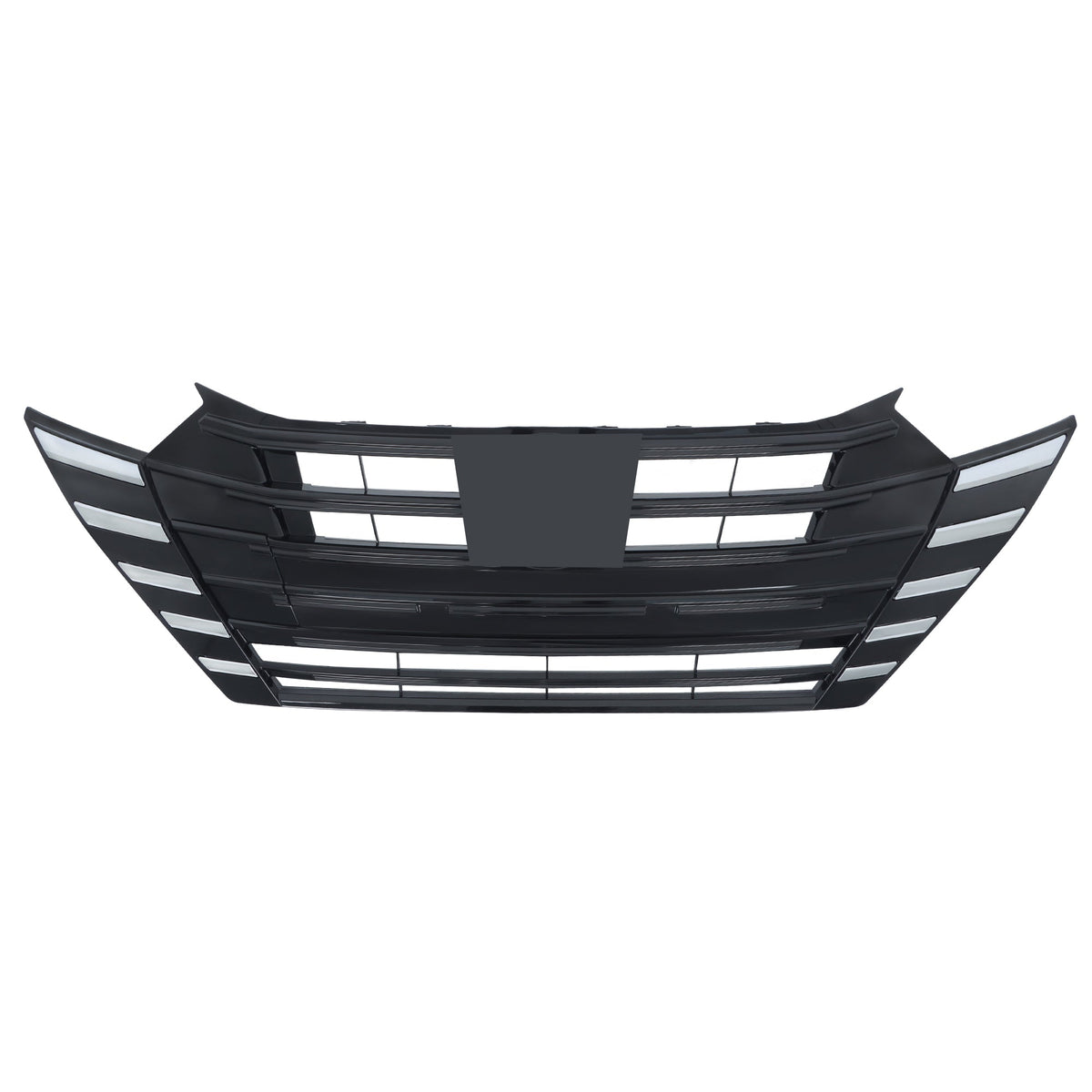 TOPPARTZ Front Bumper Grille Chrome & Black Plastic For 2023-2025 Nissan Versa