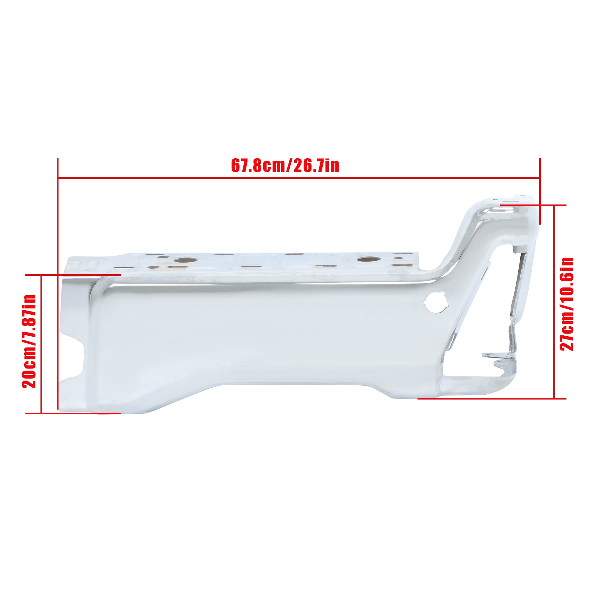 TOPPARTZ Rear Bumper End Caps Pair Chrome For 2023-2025 Ford F-250 F-350 F-450