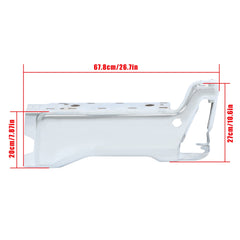 TOPPARTZ Rear Bumper End Caps Pair Chrome For 2023-2025 Ford F-250 F-350 F-450