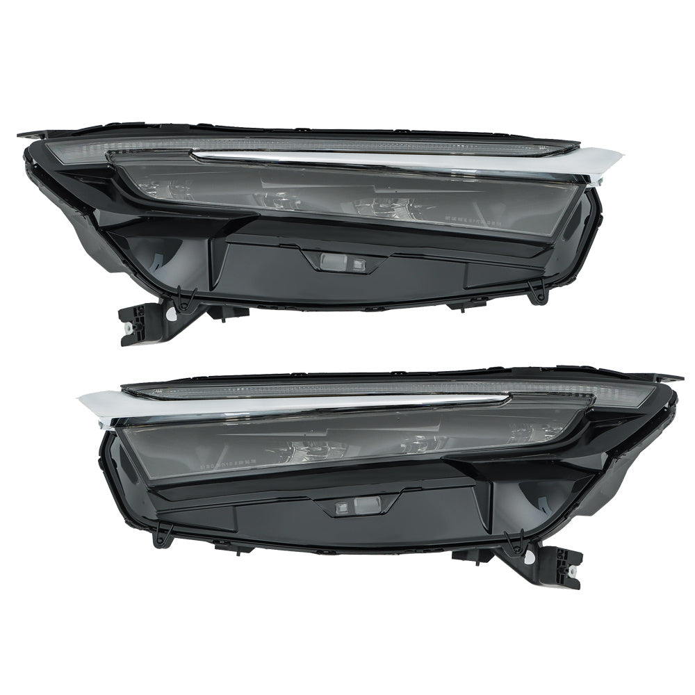 TOPPARTZ Left+Right LED Headlights Fit For 2023-2024 Honda CRV Electroplated Trim
