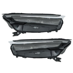 TOPPARTZ Left+Right LED Headlights Fit For 2023-2024 Honda CRV Electroplated Trim