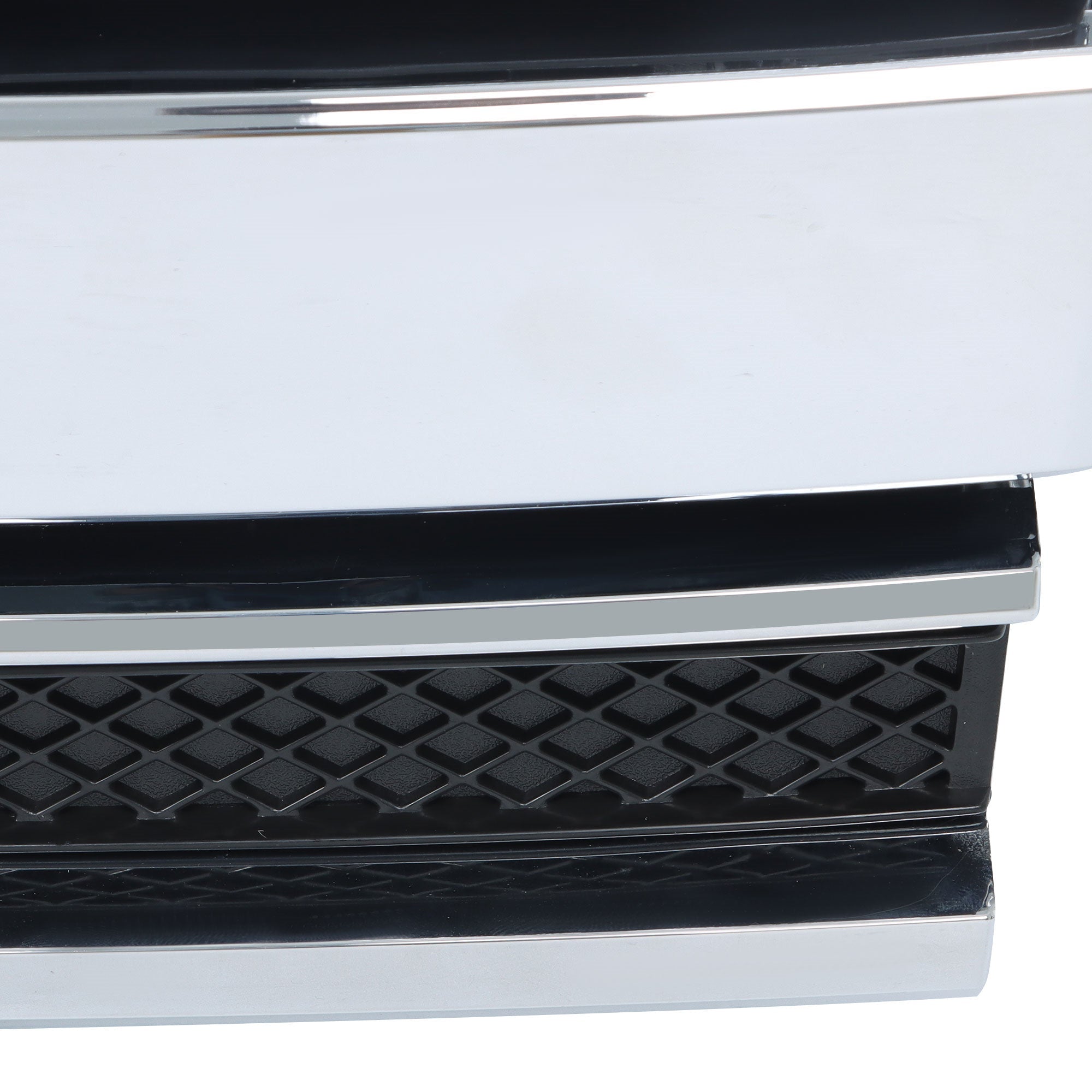 TOPPARTZ Front Upper Bumper Grille With Chrome Trim For 2013-2019 Ford Flex