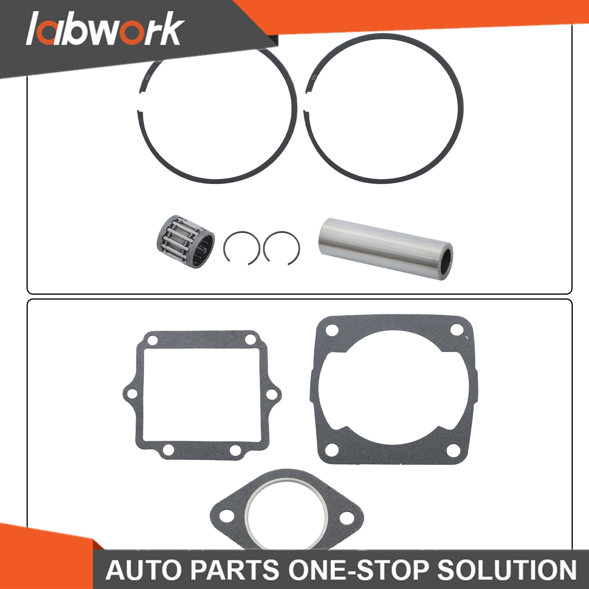 toppartz Standard Bore Top End Repair piston Kit For Polaris 400 2-Stroke 83mm