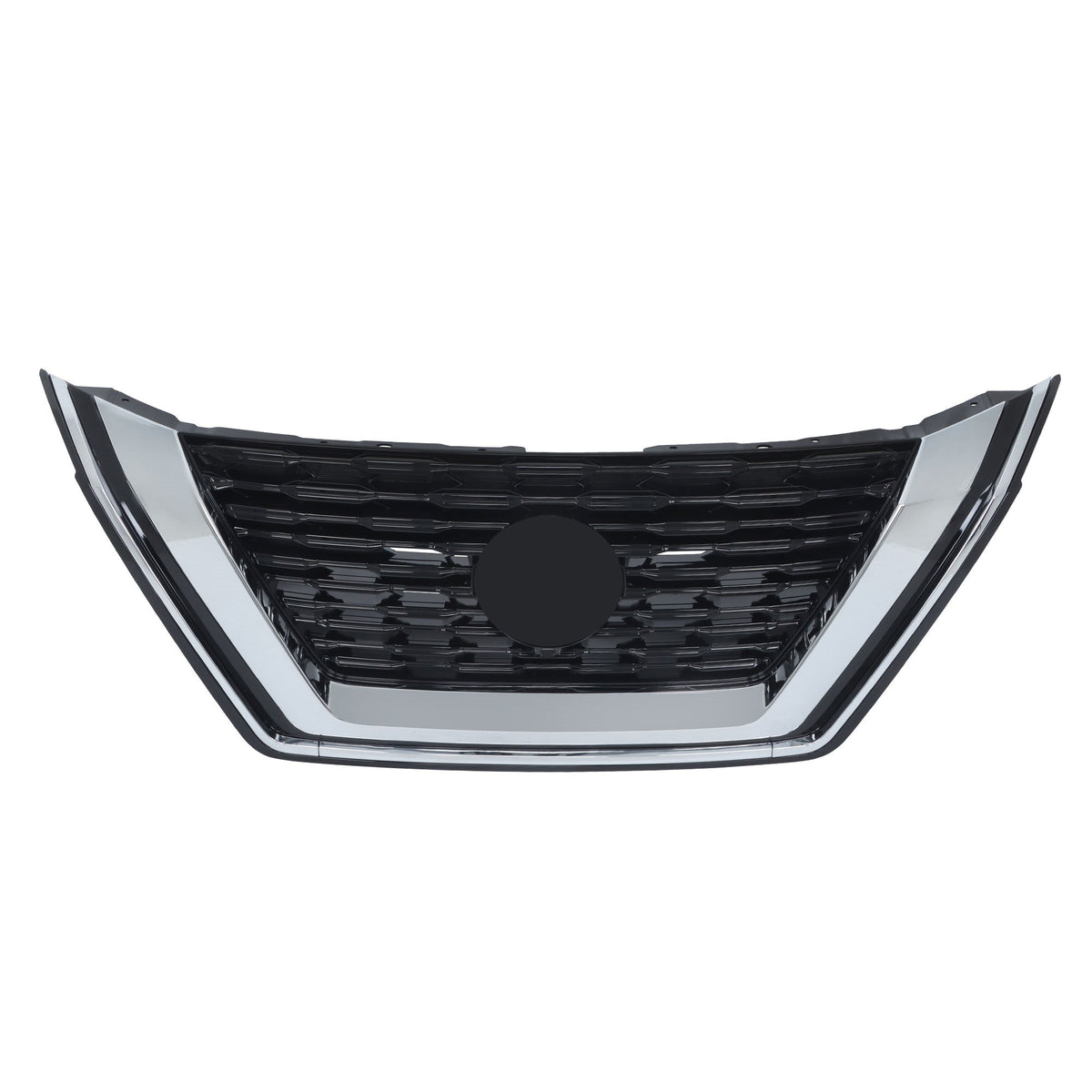 TOPPARTZ Upper Grille Blk For 2021-23 Nissan Rogue SL/SV W/ Carmera Hole Plastic