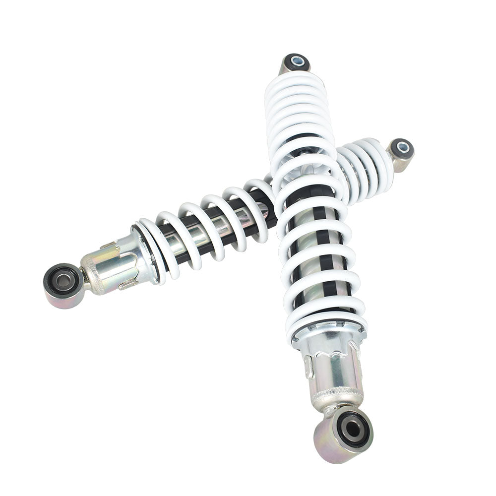 2 x Front Shocks Absorber Spring White for Yamaha Banshee 350 YFZ350 1987-2006