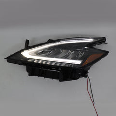 TOPPARTZ Left+Right Headlights For 2019 2020 2021 Nissan Murano Black Housing LED