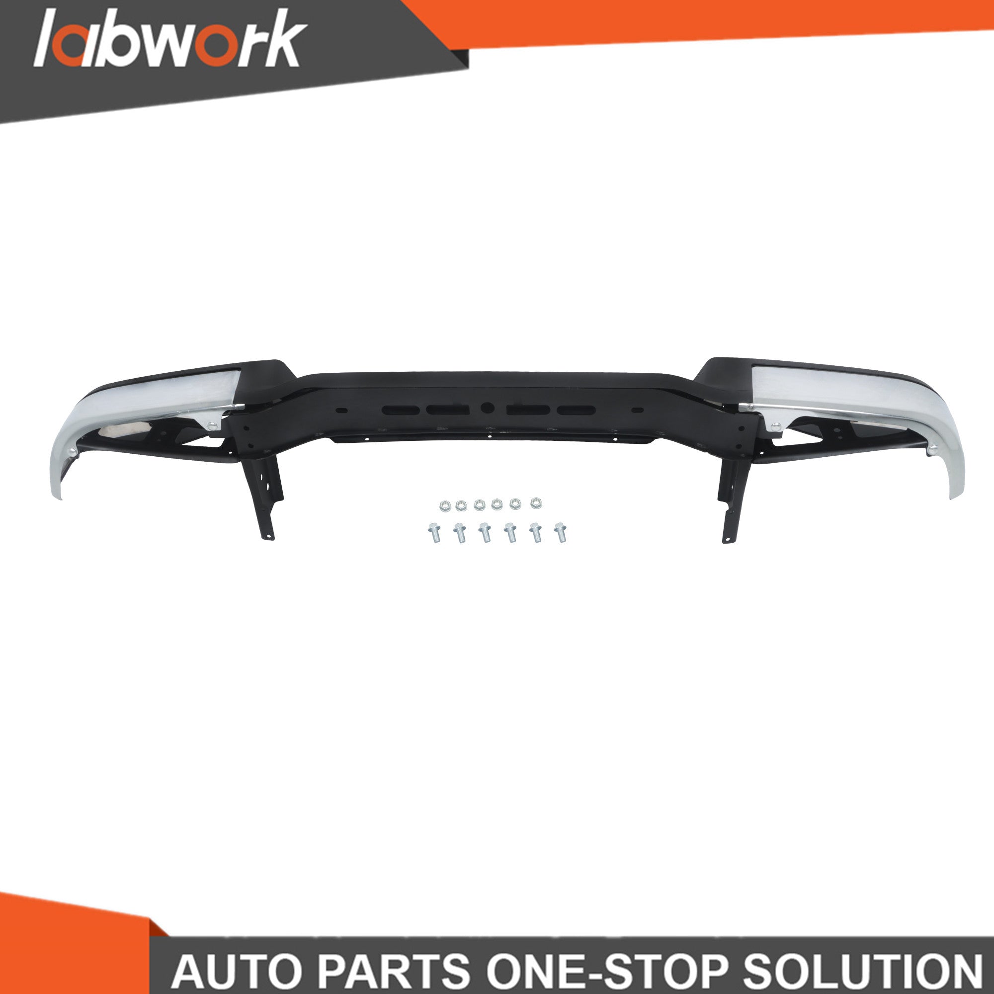 TOPPARTZ Rear Bumper Assembly For Nissan NV1500 NV2500 2012-2021 Chrome W/o Park