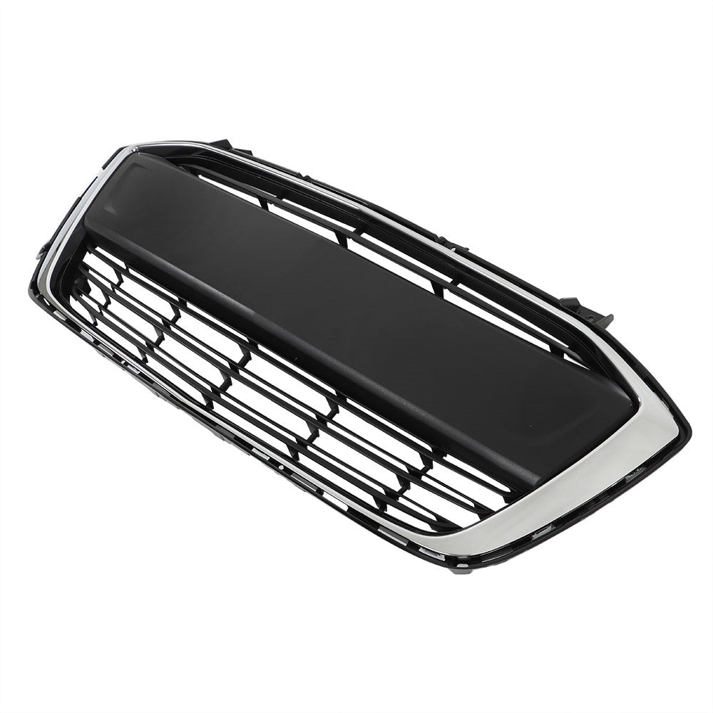 TOPPARTZ Front Lower Grille Matte Black+Chrome For 2017-2020 Chevrolet Sonic LS