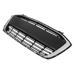TOPPARTZ Front Lower Grille Matte Black+Chrome For 2017-2020 Chevrolet Sonic LS