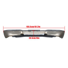 TOPPARTZ Rear Step Bumper Assembly For 1998-2004 Chevy S10 GMC Sonoma Fleetside