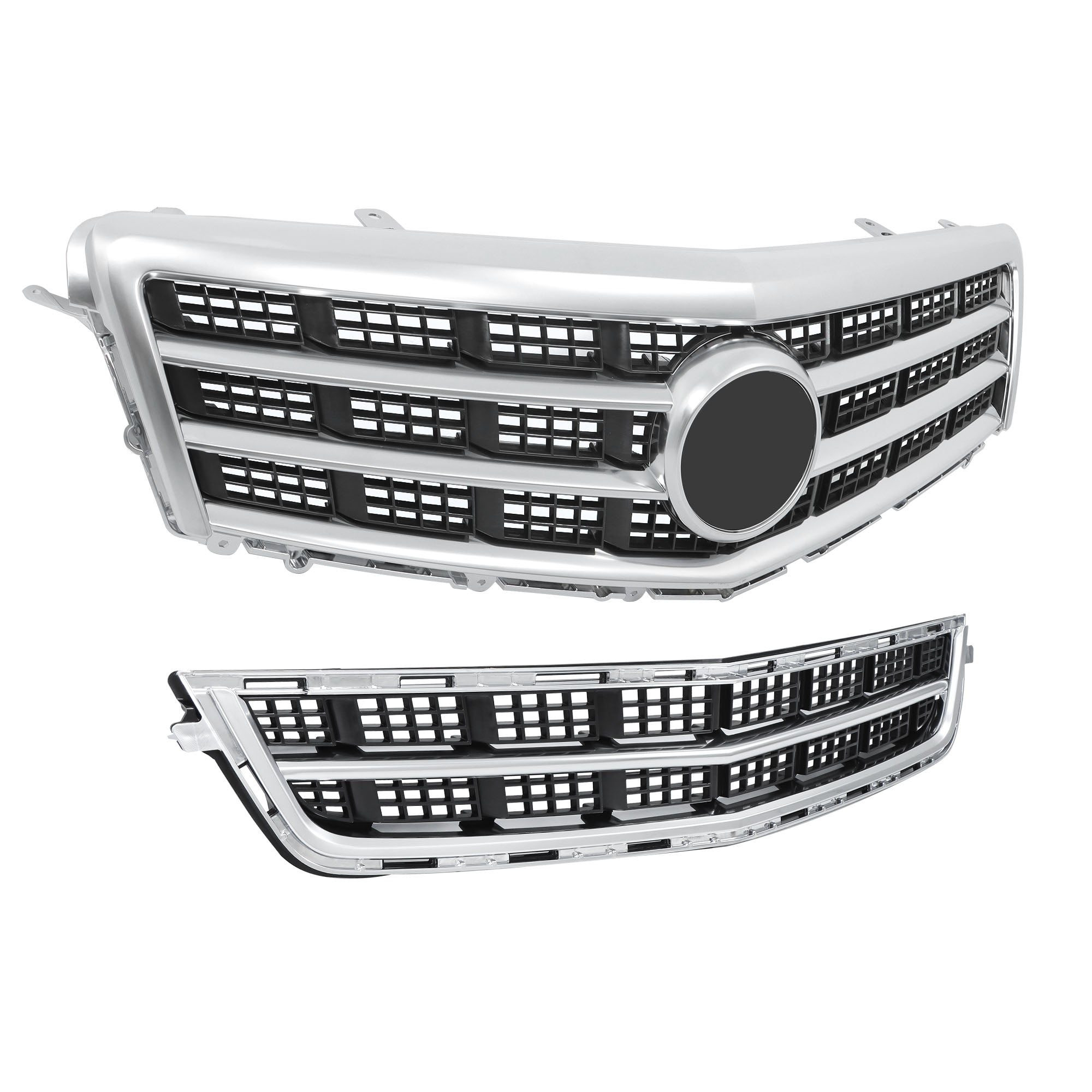 TOPPARTZ Front Upper Grille Lower Grill Trim Molding For 2013-2014 Cadillac ATS