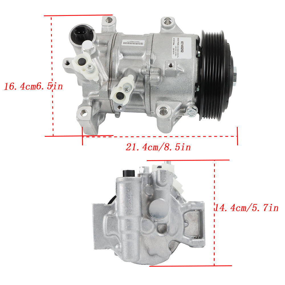 toppartz AC A/C Compressor w/Clutch For 2017-18 Toyota Corolla iM 1.8L 883101A841