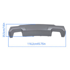 TOPPARTZ Front Bumper Fascia Skid Plate Dark Silver For 2021-2022 Colorado
