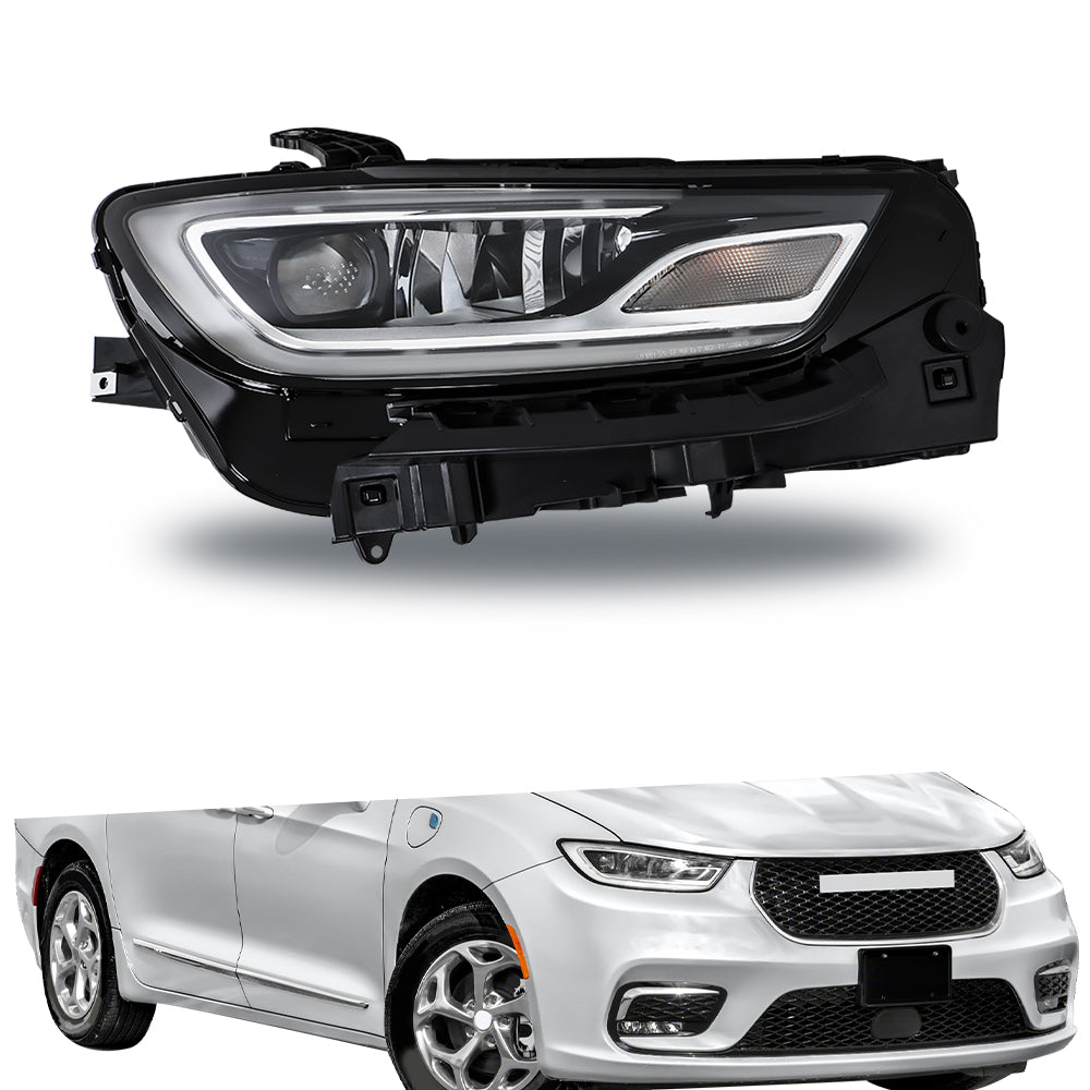 TOPPARTZ Right Headlights For 2021-2023 Chrysler Pacifica Passenger Side LED Type