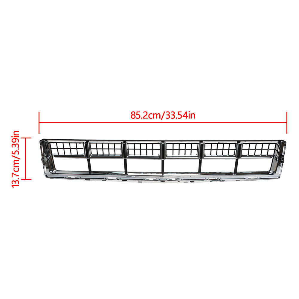 TOPPARTZ Front Bumper Upper+Lower Grille Chrome Set For 2013-2016 Cadillac SRX
