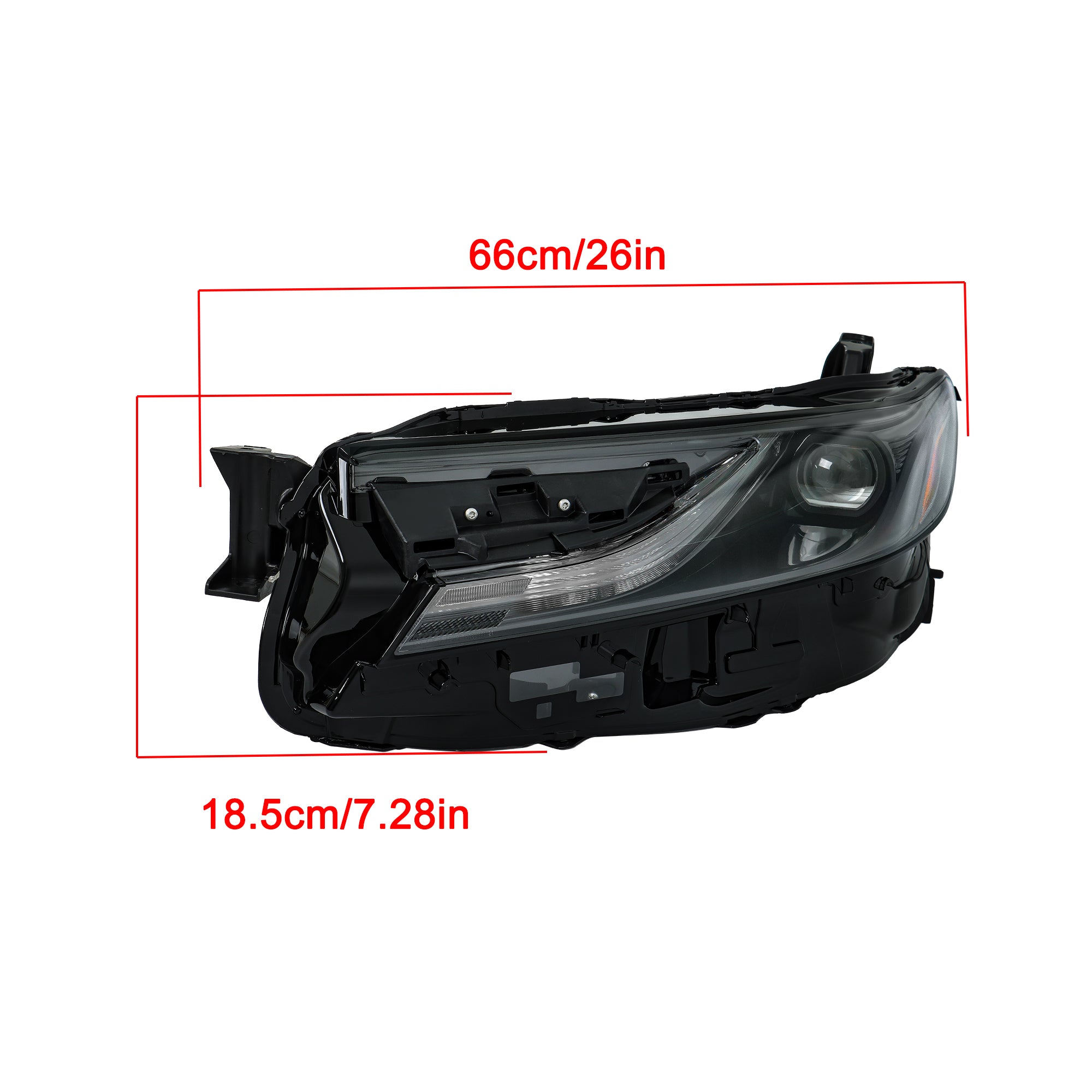 For Toyota Camry SE LE 2025 Headlights LED Headlamp Left+Right Single Lens Black