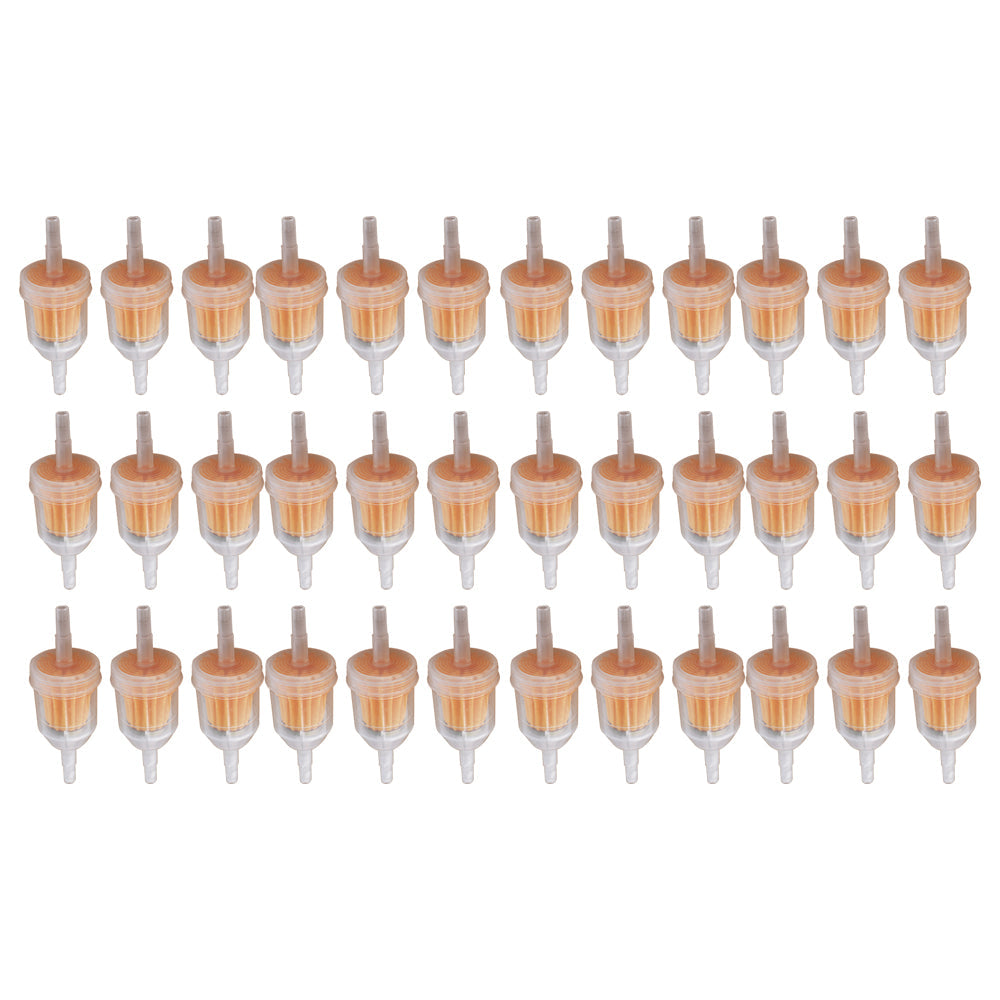 Universal Fuel Filter 36 Pack 1/4' x 5/16' Gas Inline For Kawasaki Kohler Briggs