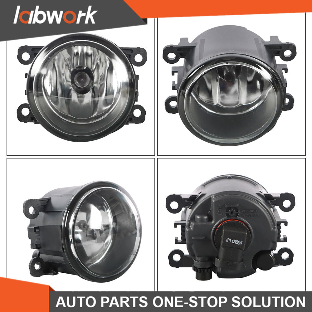 TOPPARTZ Fog Lights For 2017-19 Nissan Pathfinder + Wiring Switch Clear Lens Pair