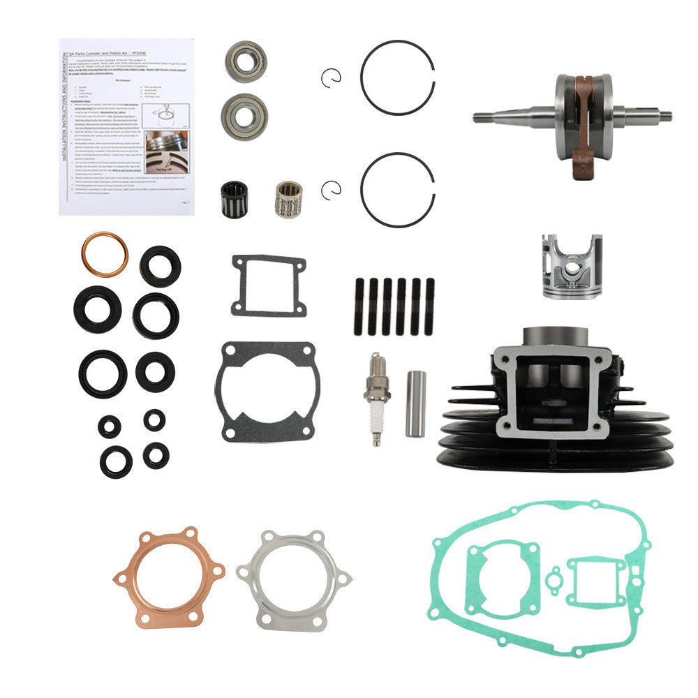 Piston Cylinder Crank Engine Rebuild FOR Yamaha Blaster 200 66 Gasket Seal Kit