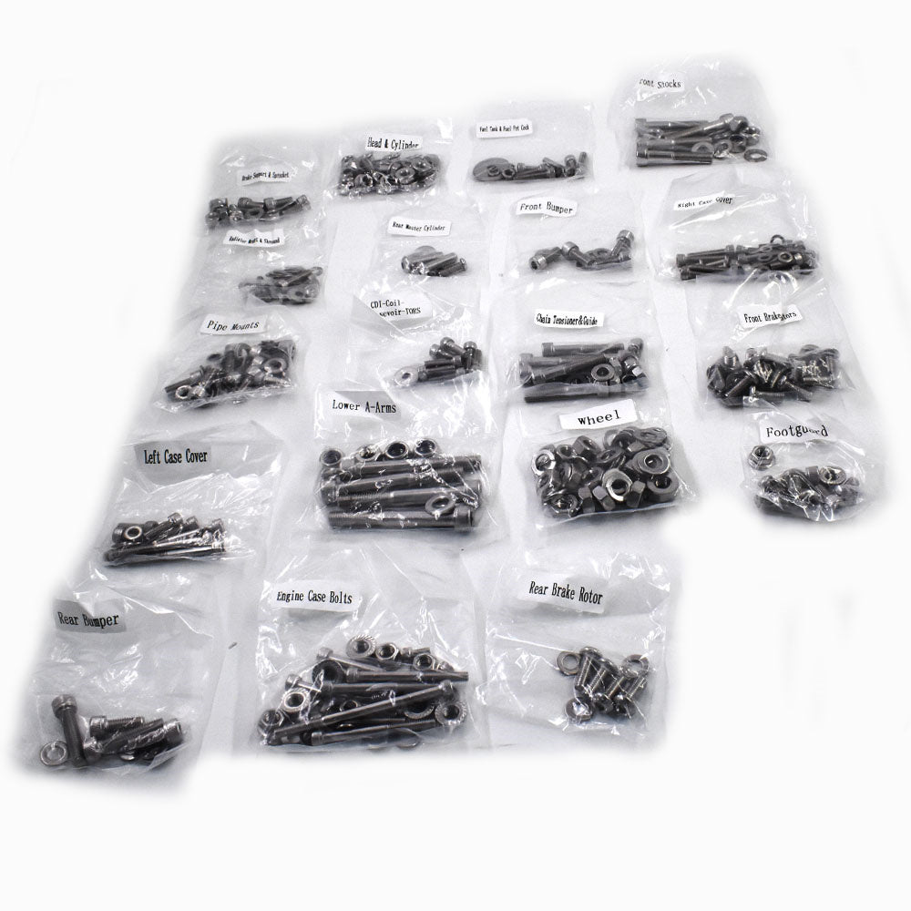 667 PIECE STAINLESS STEEL ATV BOLT SCREW KIT SET For YAMAHA YFZ350 BANSHEE