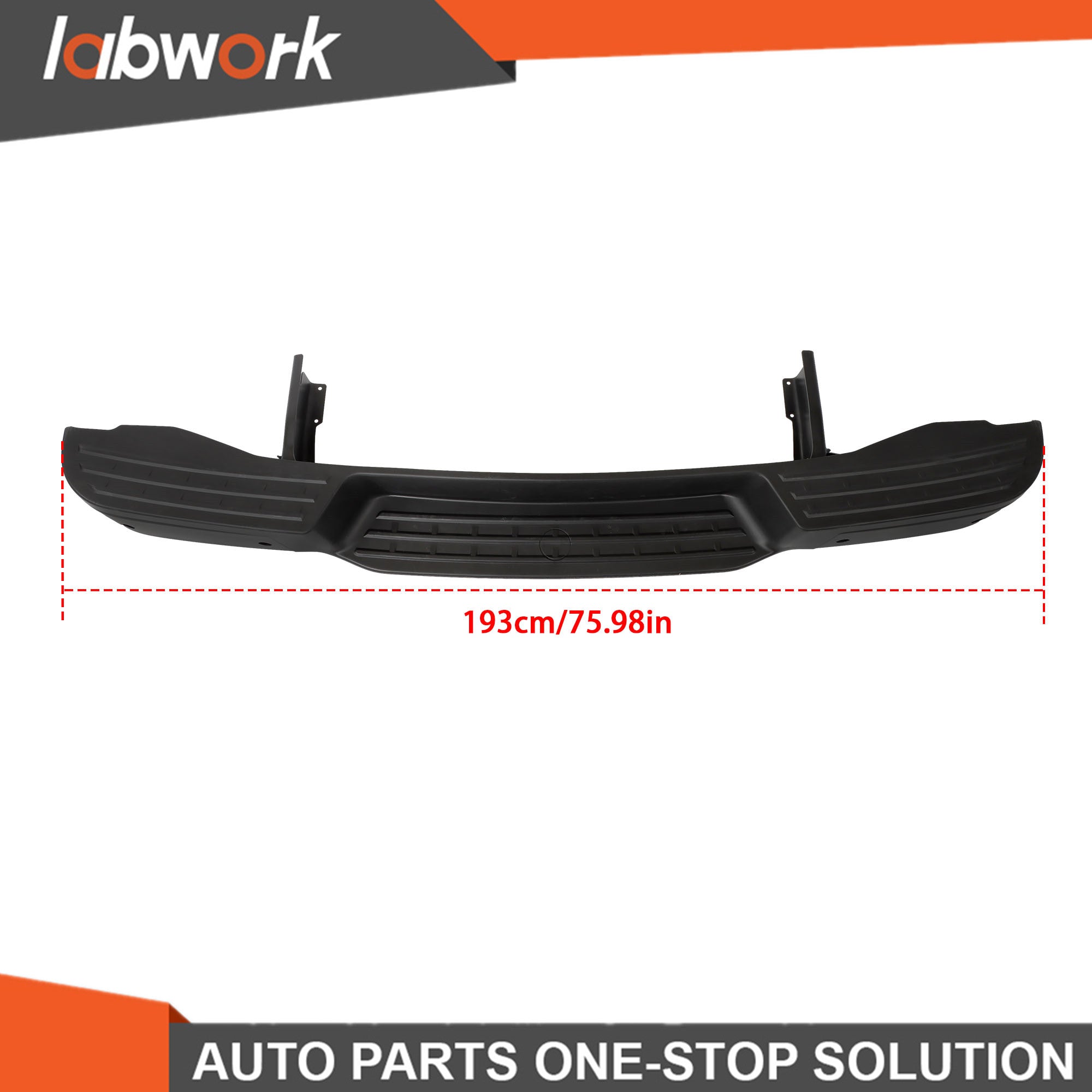 TOPPARTZ Rear Bumper Assembly For Nissan NV1500 NV2500 2012-2021 Primered W/ Park