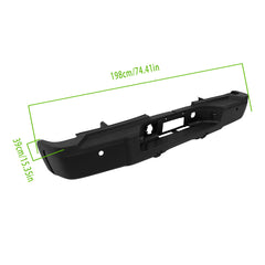 TOPPARTZ Rear Bumper Assembly For 2011-2014 SIlverado Sierra 2500 W/Sensor Holes