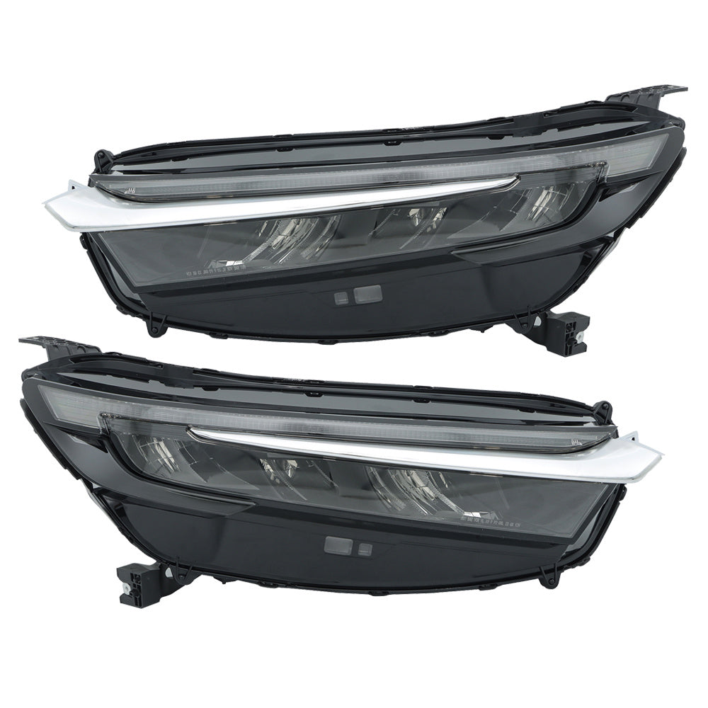 TOPPARTZ Left+Right LED Headlights Fit For 2023-2024 Honda CRV Electroplated Trim