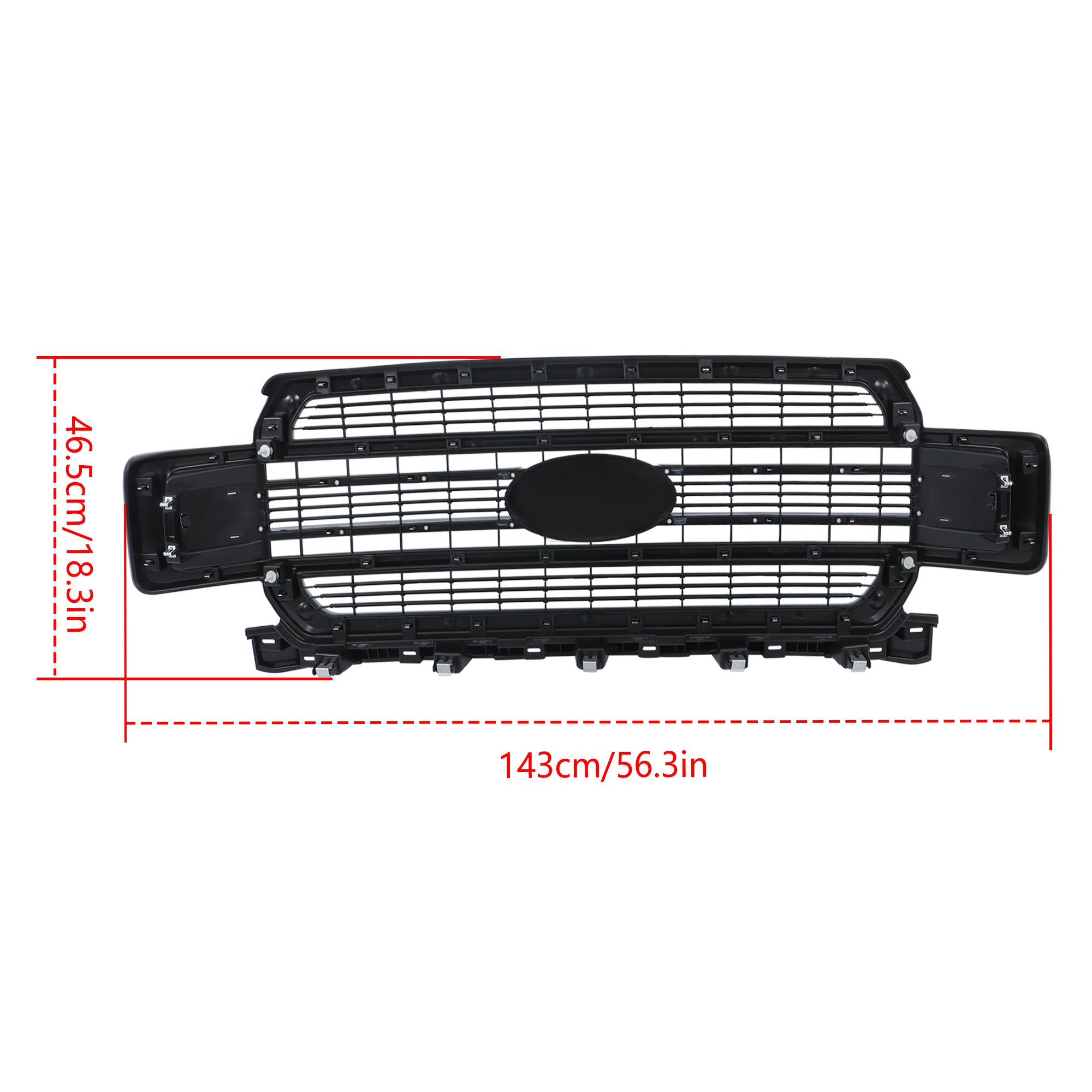 TOPPARTZ Front Upper Grille Chrome For 2018-2020 F150 Limited JL3Z8200RA