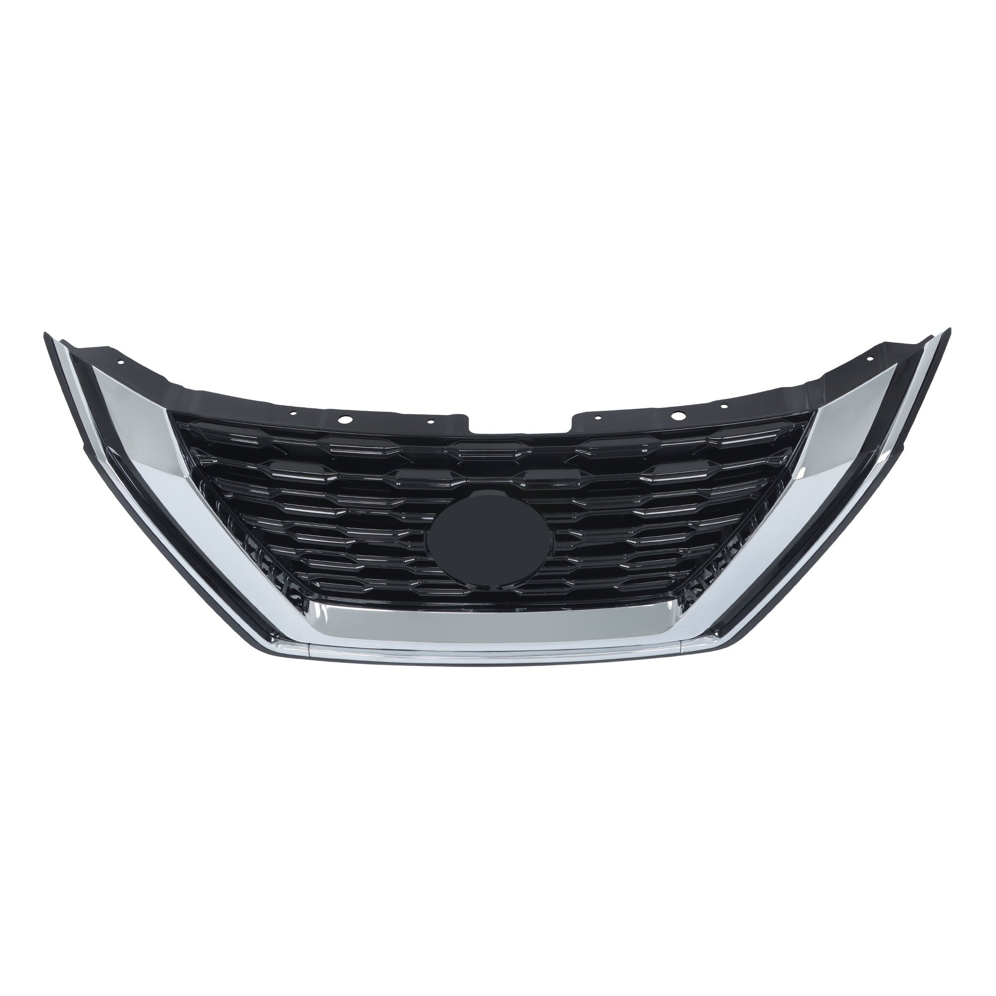 TOPPARTZ Upper Grille Blk For 2021-23 Nissan Rogue SL/SV W/ Carmera Hole Plastic
