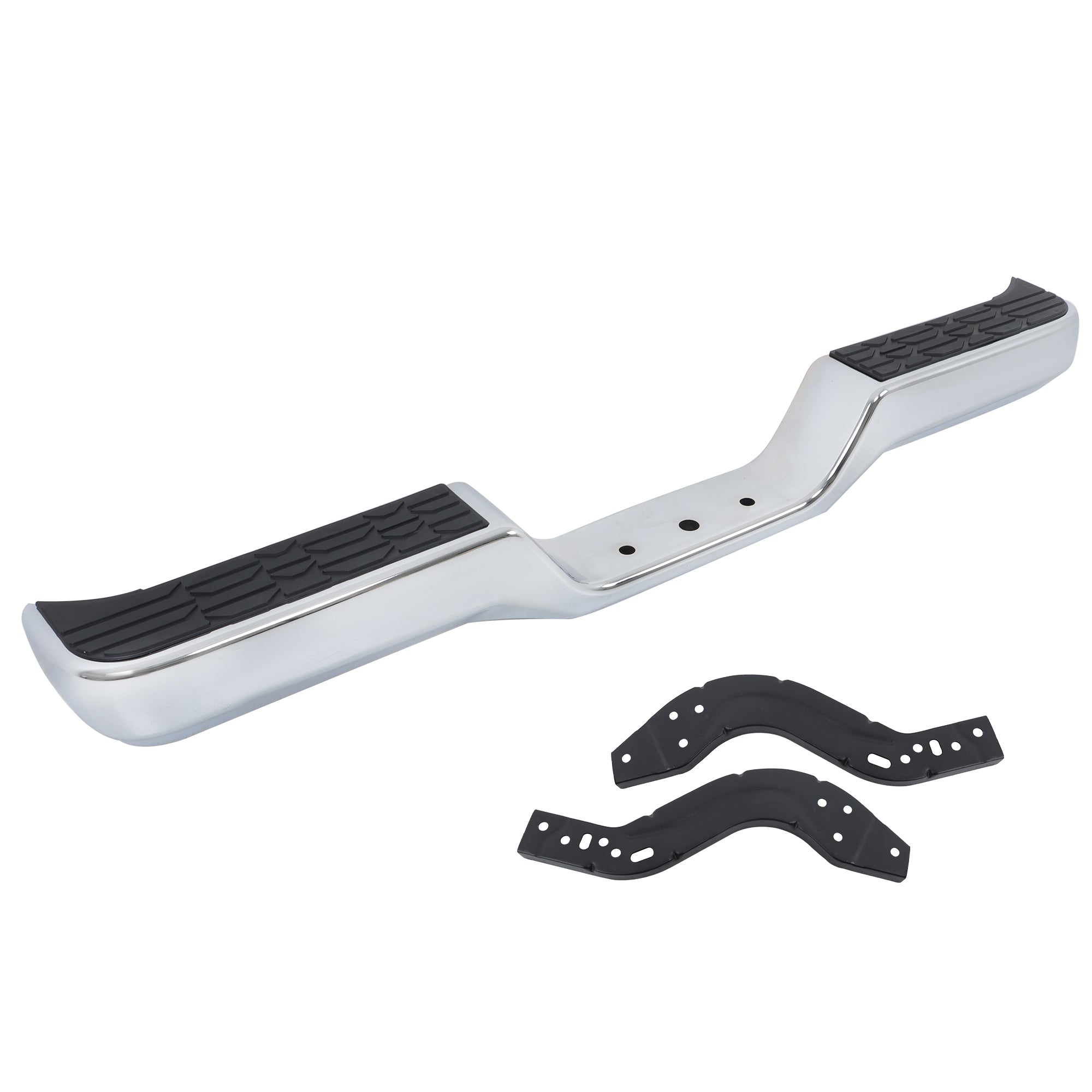 TOPPARTZ Rear Step Bumper Assembly For 1989-1995 Toyota Pickup Truck Chrome Steel