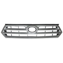 TOPPARTZ Grille Grill Bumper Front Upper For 2011-2013 Toyota Highlander Silver Black