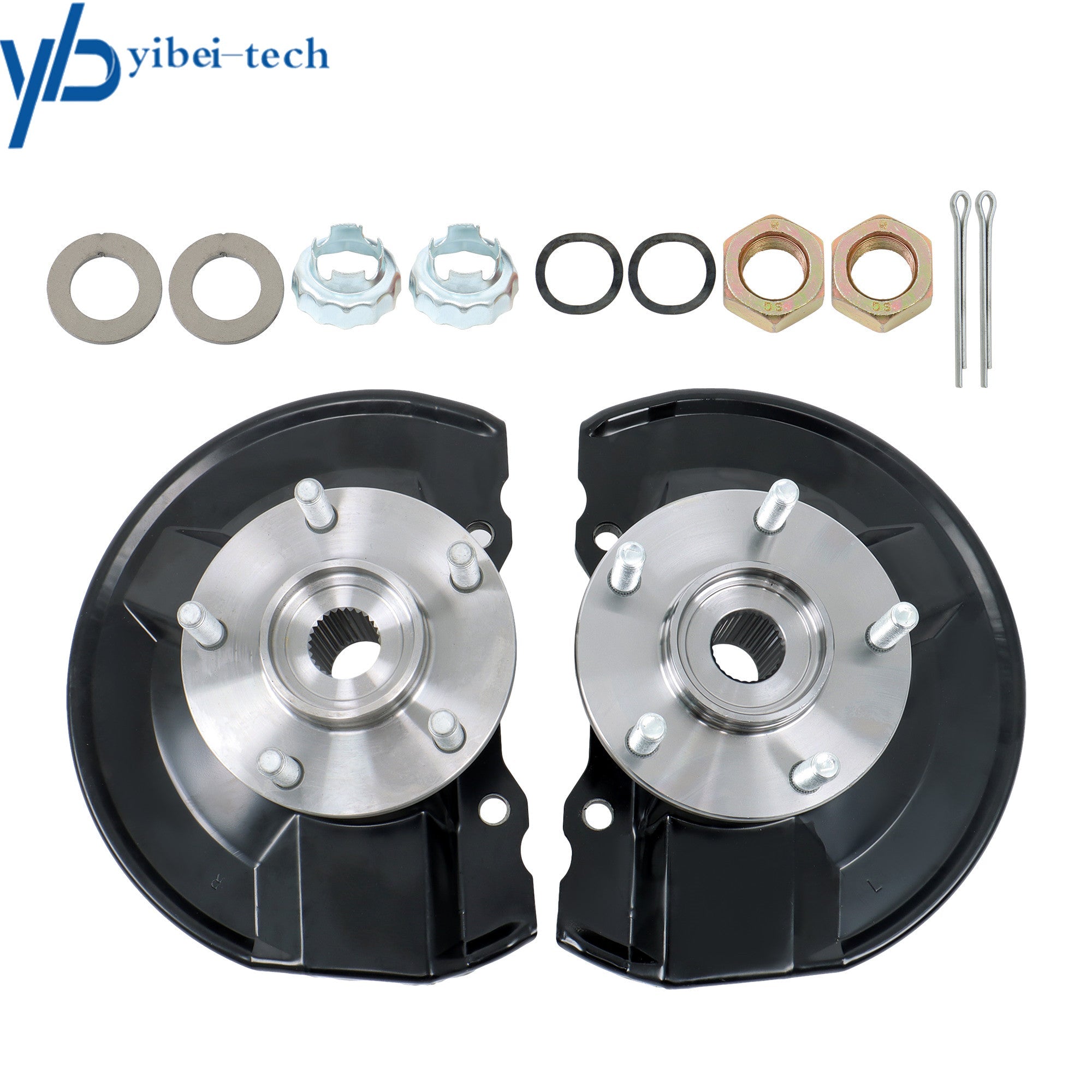 Front Steering Knuckle + Wheel Hub Bearings For Jeep Patriot Compass 2007-2017