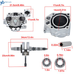Cylinder Head Crankshaft Rebuild Kit Bearing For Honda TRX420 2009-2024