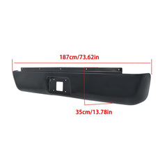 TOPPARTZ Rear Bumper For 2007-2013 Silverado 1500 Fleetside W/LED License Lamp