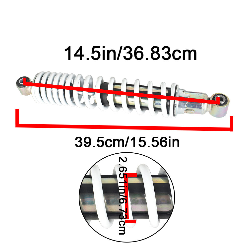 2 x Front Shocks Absorber Spring White for Yamaha Banshee 350 YFZ350 1987-2006