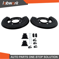 TOPPARTZ Pair LH & RH Brake Plates Dust Shield for Ford F-250 F-350 Super Duty