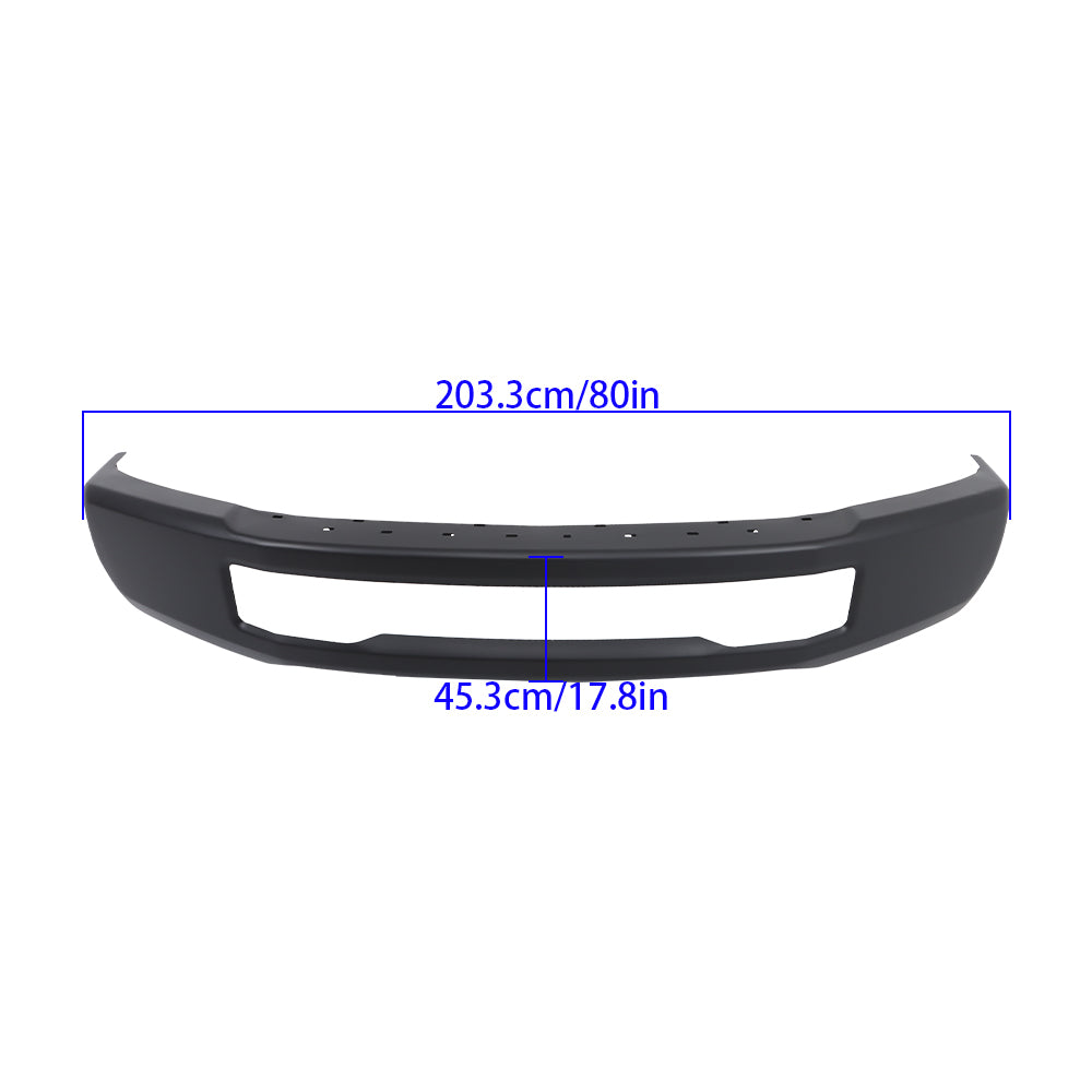 TOPPARTZ Front Bumper For 17-19 Ford F-350 Super Duty Steel W/O Fog Lamps Holes