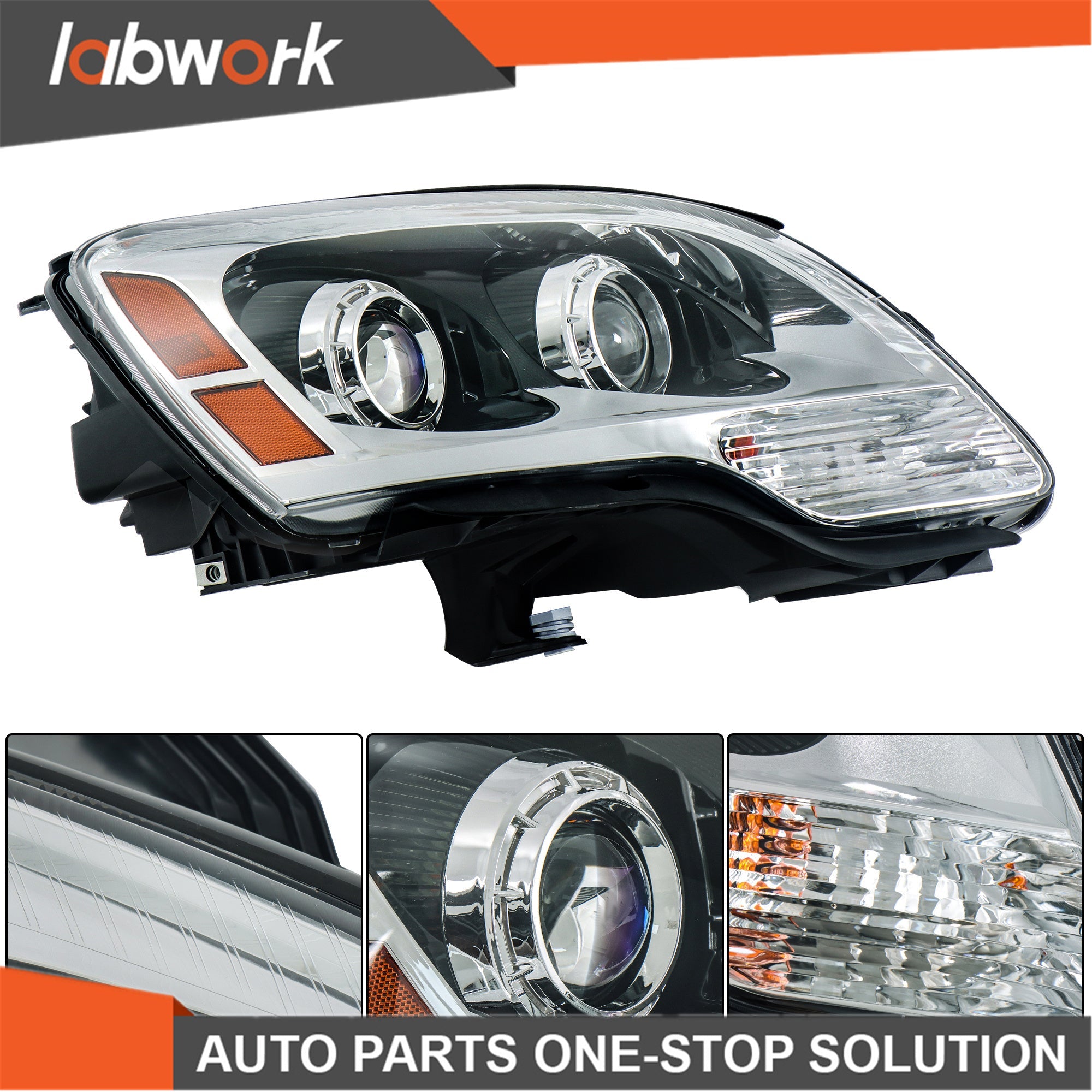 TOPPARTZ Headlights For GMC Acadia 2007-2012 HID Projector GM2503323 Right Side
