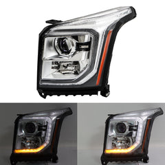 TOPPARTZ Left HID Headlights Assembly For 2015-2020 GMC Yukon XL W/o Ballast+Blub
