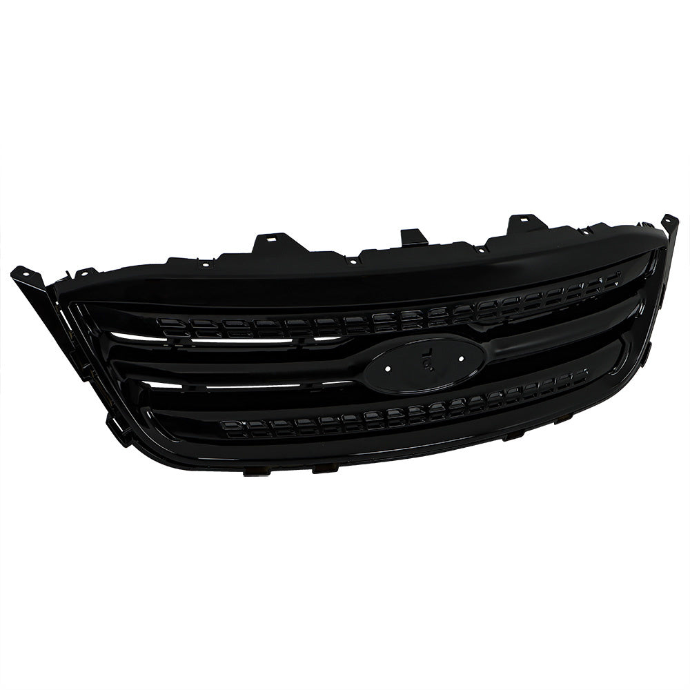 TOPPARTZ Front Bumper Cover+Front Bumper Grille Black For 2010-2012 Ford Taurus