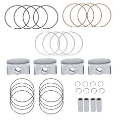 TOPPARTZ Pistons & Rings Kit For 2007-2013 Toyota Camry RAV4 Scion tC Lexus 2.4L