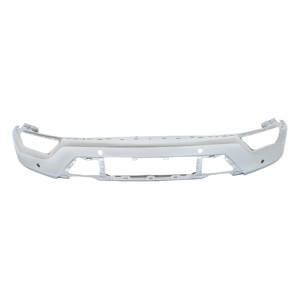 TOPPARTZ Steel Front Bumper Chrome With 6 Sensor Holes For 2021-2023 Ford F-150