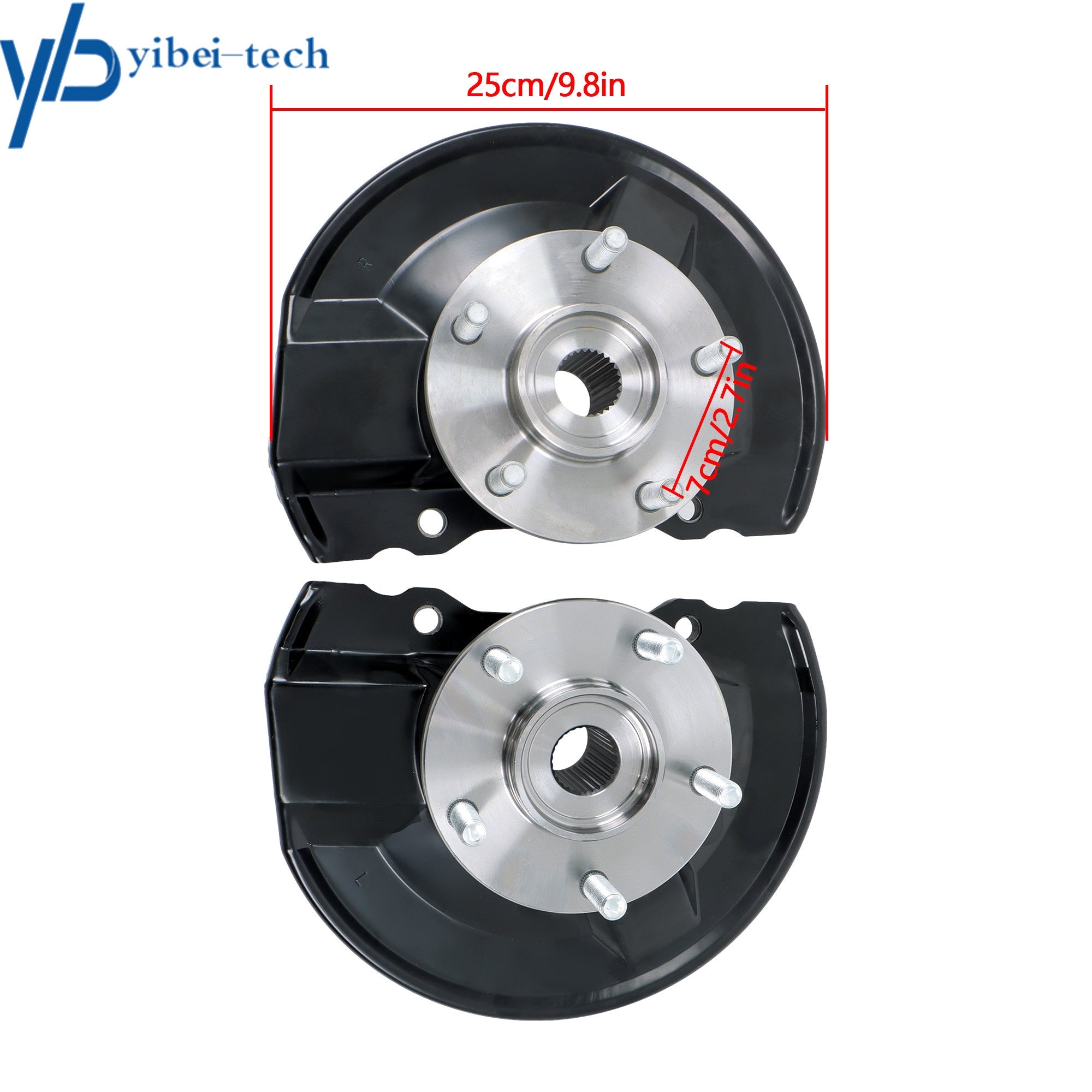 Front Steering Knuckle + Wheel Hub Bearings For Jeep Patriot Compass 2007-2017