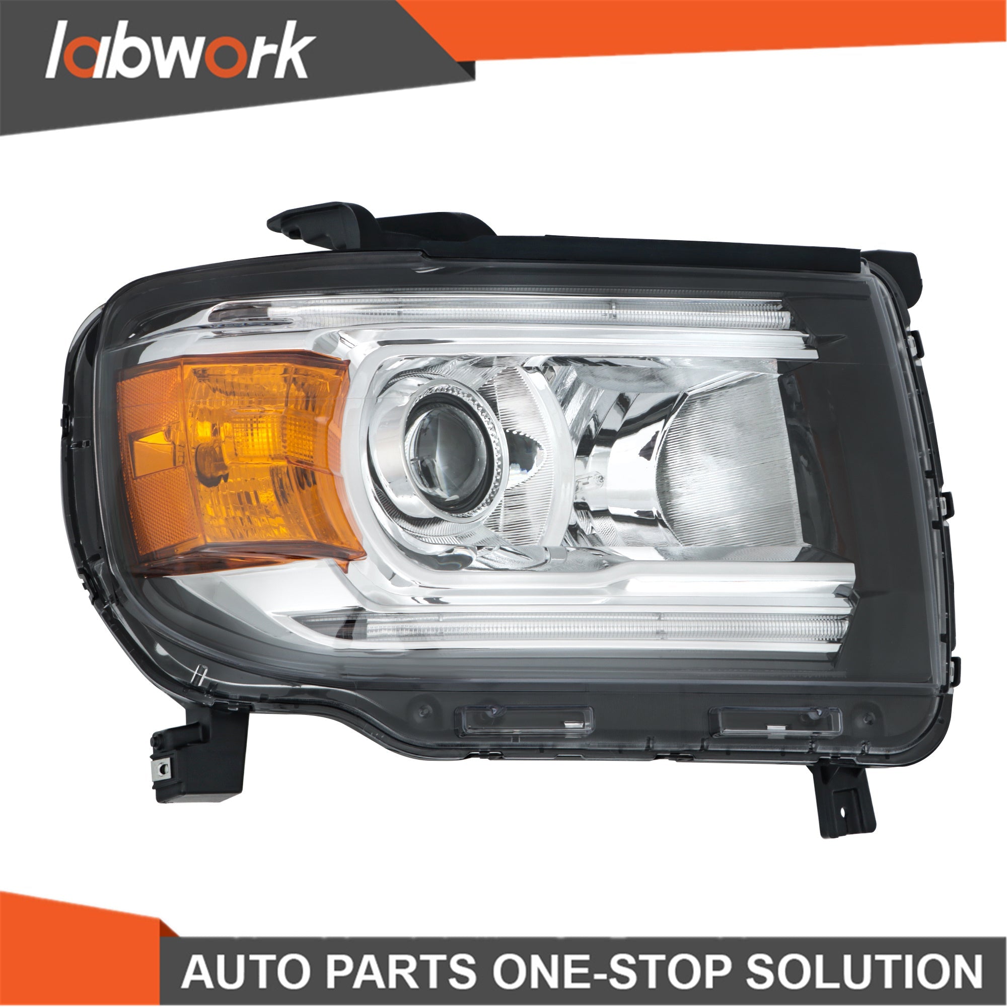 TOPPARTZ Headlights For GMC Canyon 2015-2022 Halogen W/LED DRL Projector Right