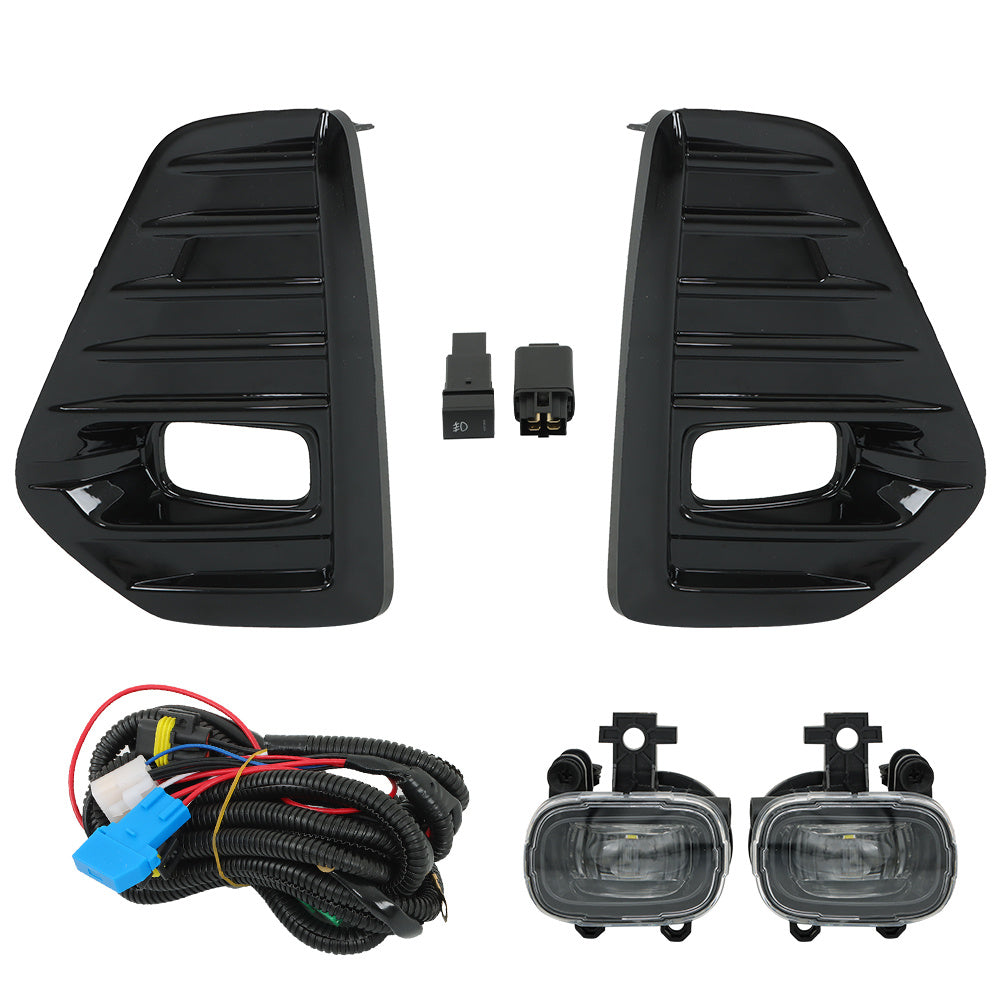 TOPPARTZ Front LED Fog Lights DRL Lamps For 2021-2023 Nissan Kicks Clear Kit