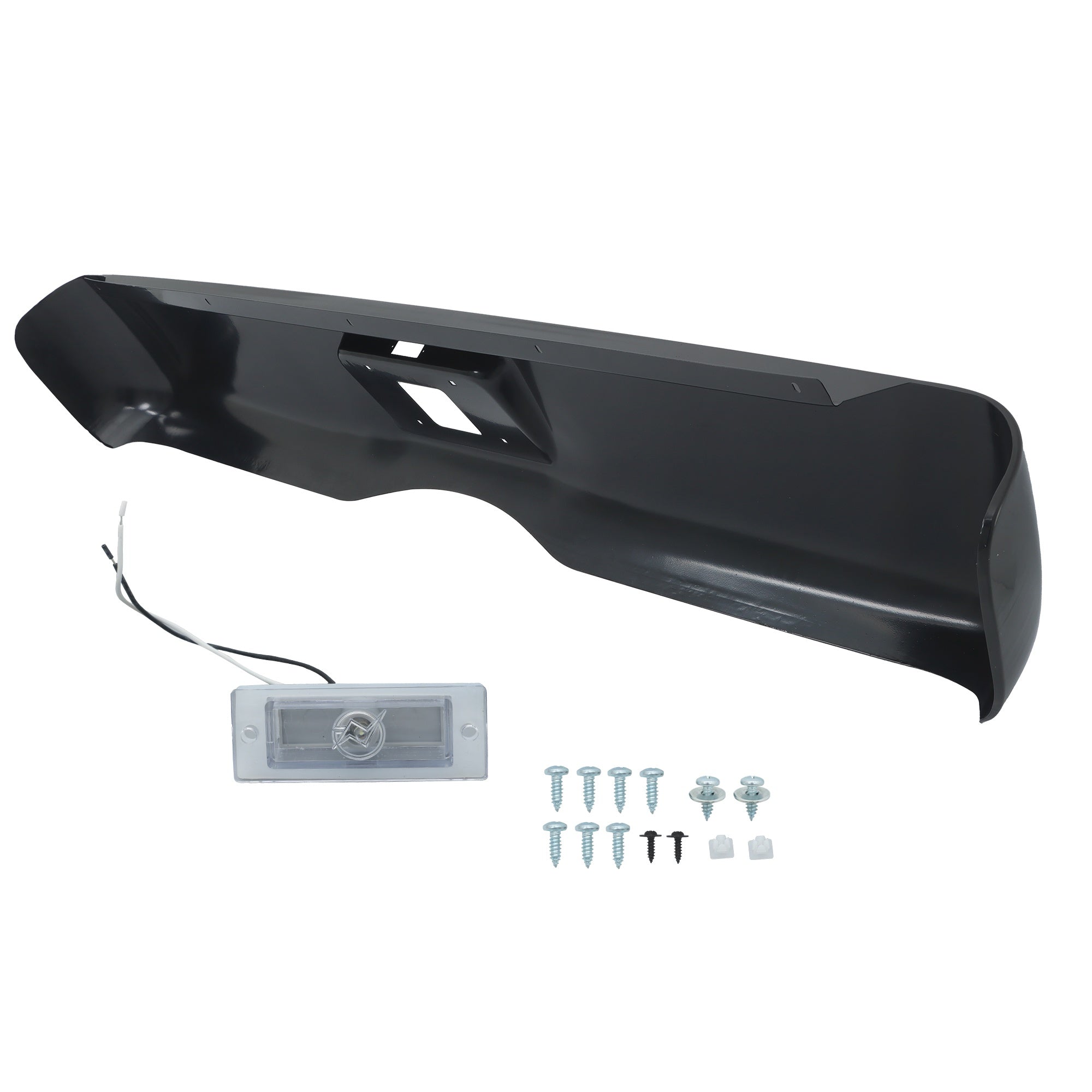 TOPPARTZ Rear Bumper For 2007-2013 Silverado 1500 Fleetside W/LED License Lamp