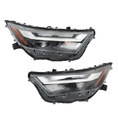 TOPPARTZ Left+Right Headlights For 2022 2023 Toyota RAV4 XLE LED Type Headlamps