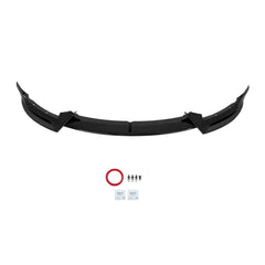 TOPPARTZ Front Bumper Lip Splitter Spoiler Glossy Black For 2020-24 Tesla Model Y