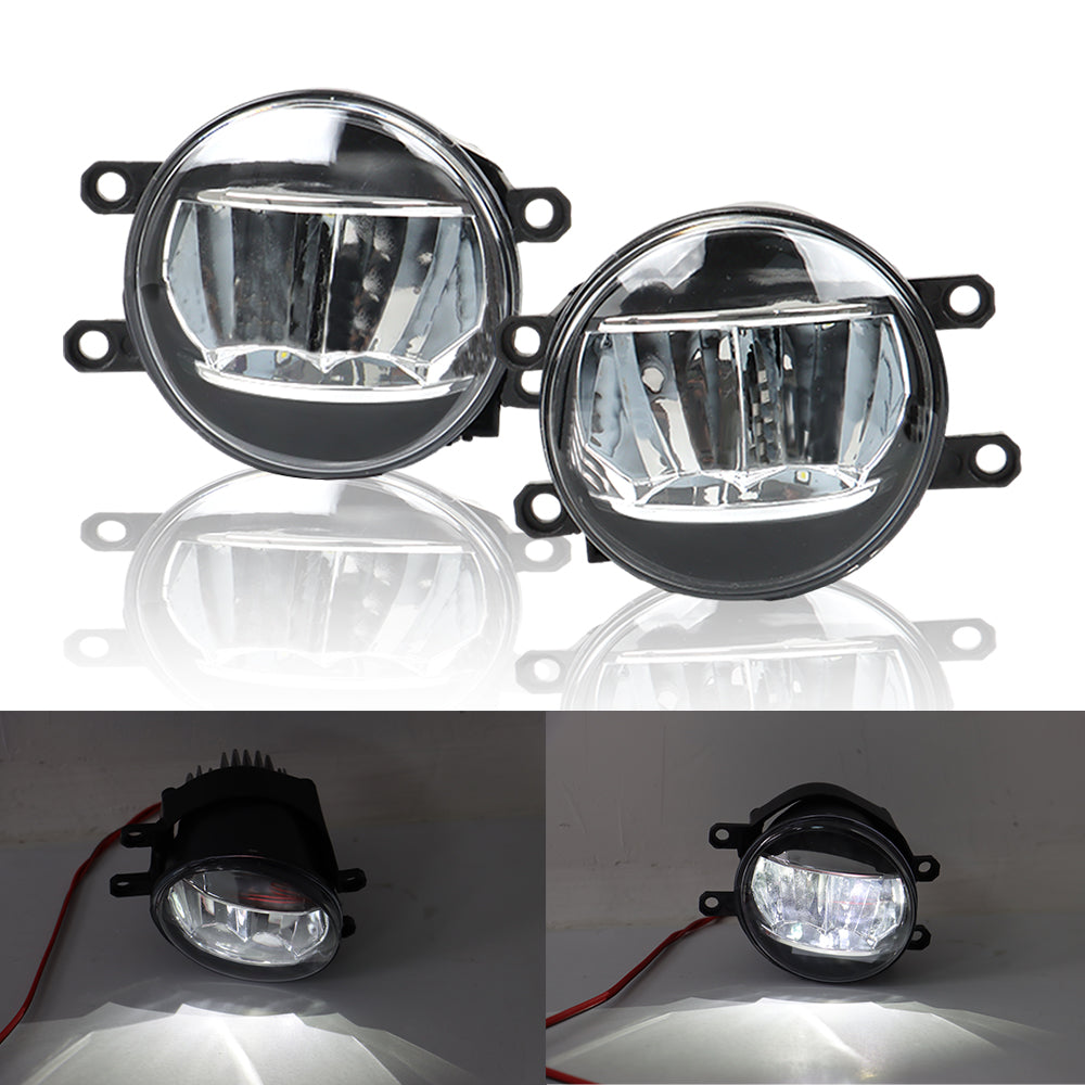 TOPPARTZ RH+LH LED DRL Fog Lights For 2018-2020 Toyota Sienna W/Switch+Wiring Kit
