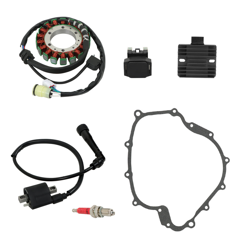 Ignition Coil & Stator Regulator Relay Kit For 2004-2007 Yamaha Rhino 660 YXR660
